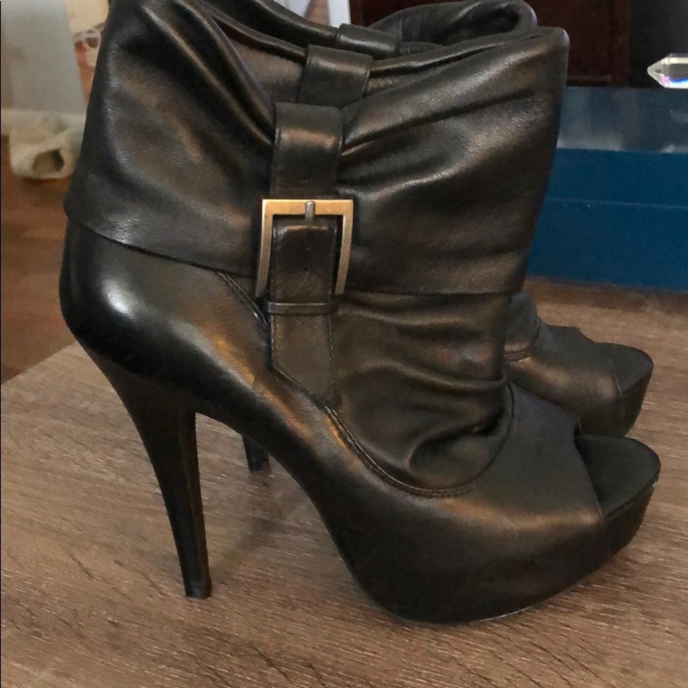 Brand New Jessica Simpson Black Leather Booties
